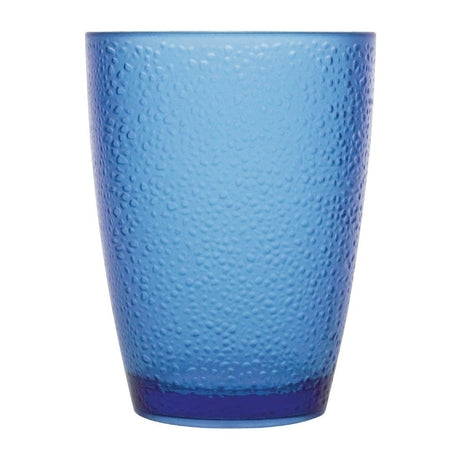 Olympia Kristallon Polycarbonate Pebbled Tumbler Blue - 275ml 9.75oz (Box 6) DC929 - Whisk Hospitality - DC929