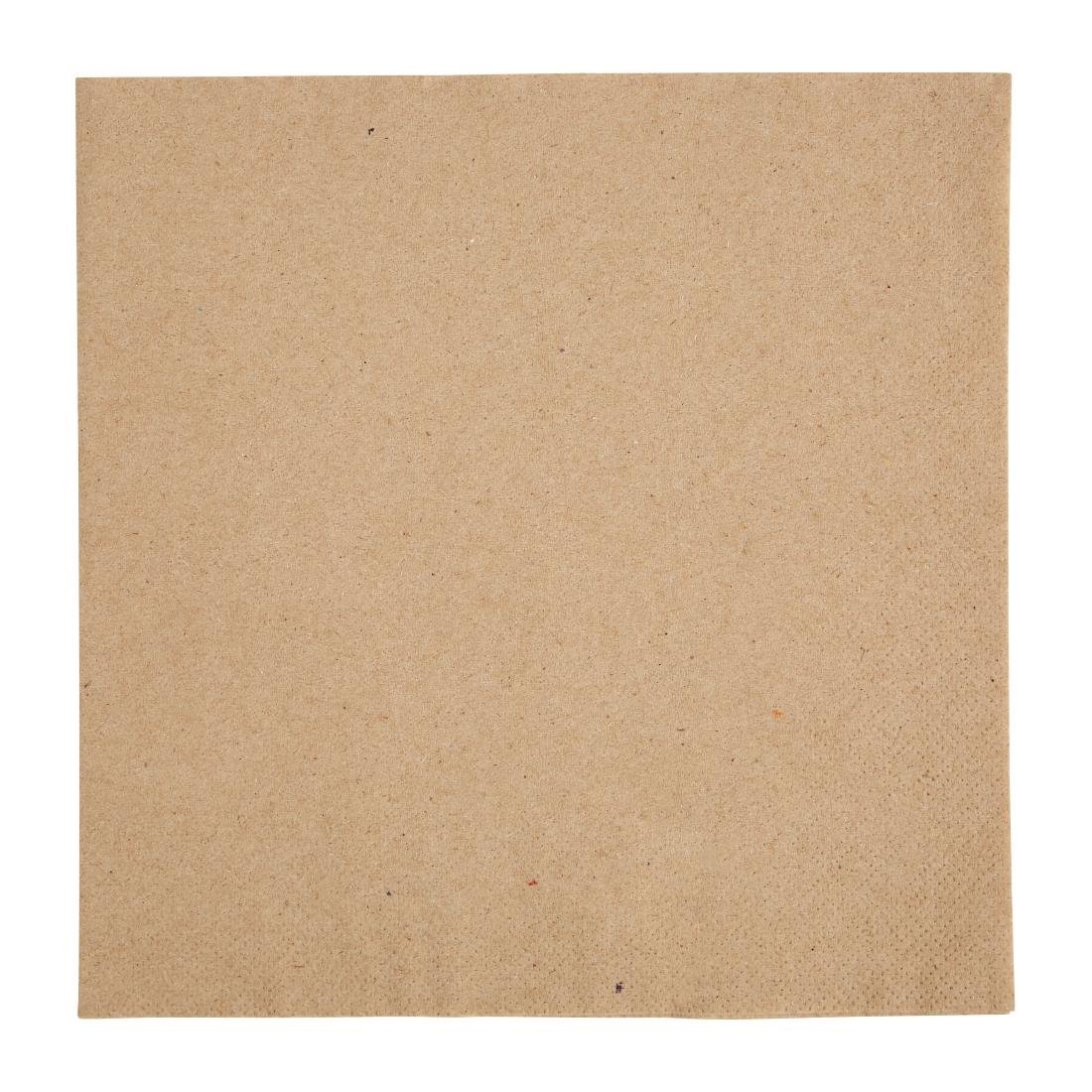 Fiesta Recyclable 40cm 2 ply 4 Fold Recycled Kraft Dinner Napkin (Pack 2000) FE242 - Whisk Hospitality - FE242