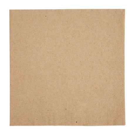 Fiesta Recyclable 40cm 2 ply 4 Fold Recycled Kraft Dinner Napkin (Pack 2000) FE242 - Whisk Hospitality - FE242