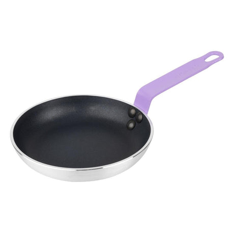 Hygiplas Frypan Aluminium Non - stick Teflon Platinum Plus Purple Handle - 200x40mm HT967 - Whisk Hospitality - HT967