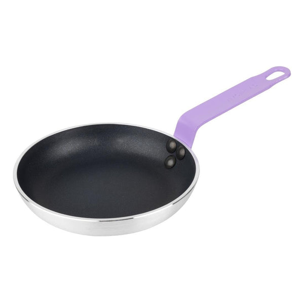 Hygiplas Frypan Aluminium Non - stick Teflon Platinum Plus Purple Handle - 200x40mm HT967 - Whisk Hospitality - HT967