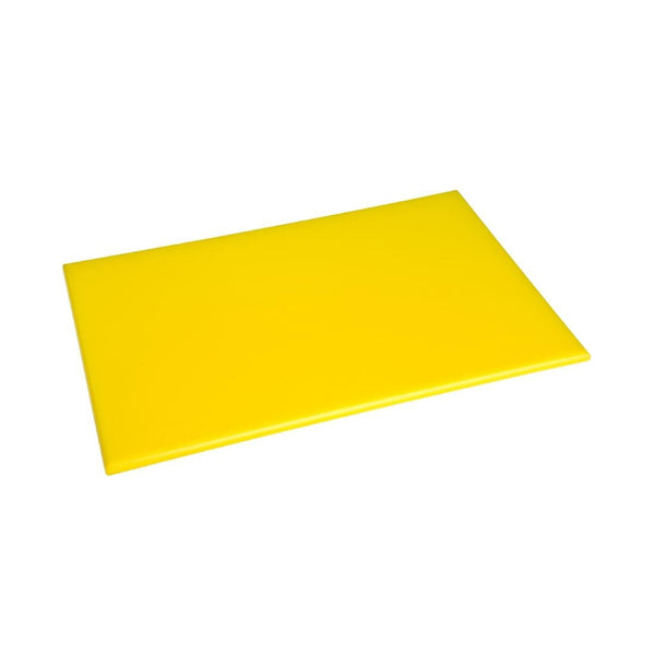 Hygiplas High Density Chopping Board Yellow - 450x300x12mm J020 - Whisk Hospitality - J020