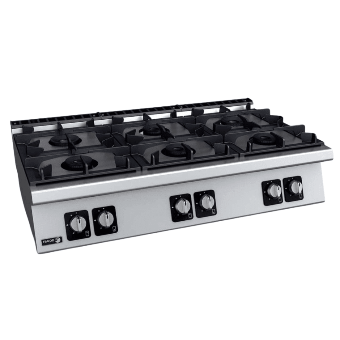 Fagor Kore 700 Series Bench Top 6 Gas Burners - C - G760H - Whisk Hospitality - C-G760H