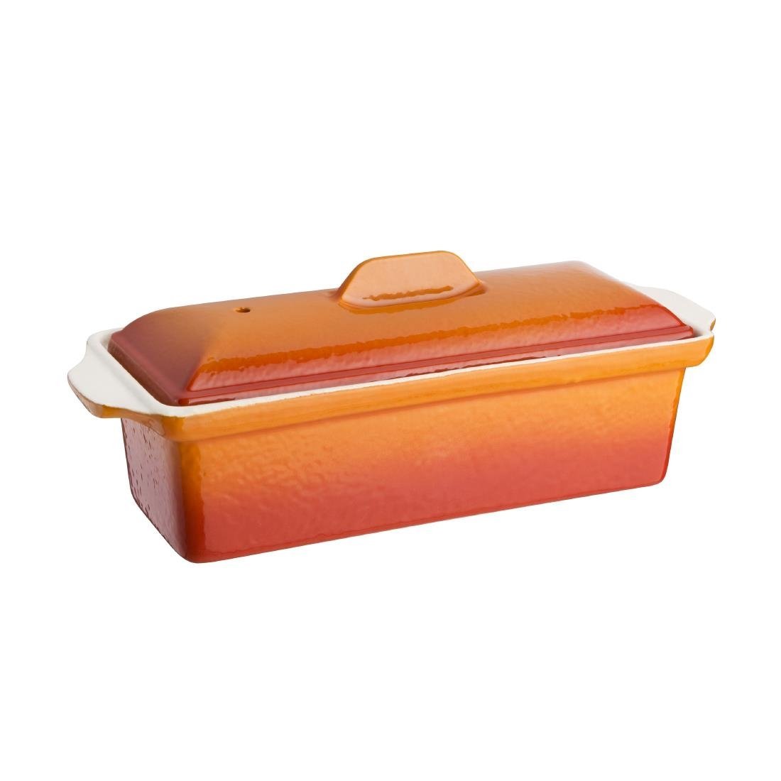 Vogue Pate Terrine Orange - 90x310x110mm 1.3Ltr W455 - Whisk Hospitality - W455