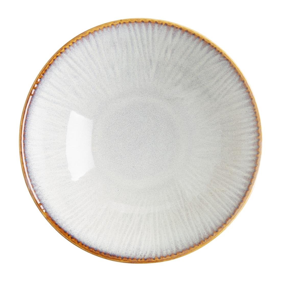 Olympia Drift Grey Embossed Coupe Bowl - 205x65mm (Box 4) FU198 - Whisk Hospitality - FU198