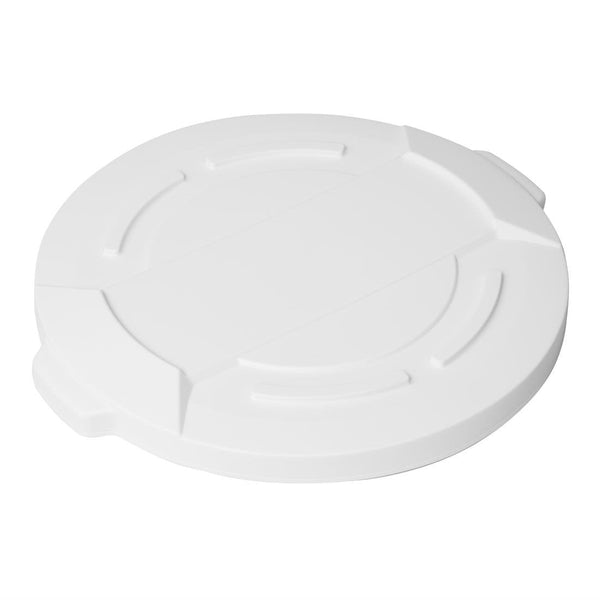 Vogue Round Container Lid White - 492mm 76Ltr GG796 - Whisk Hospitality - GG796