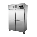 SUF1000 TROPICAL Thermaster 4 x Half door SS Freezer - Whisk Hospitality - SUF1000