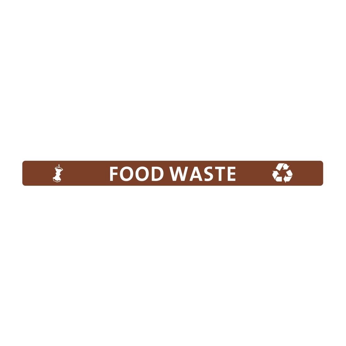 Jantex Slim Bin Lid Label - Food Waste FX195 - Whisk Hospitality - FX195