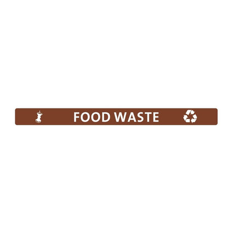 Jantex Slim Bin Lid Label - Food Waste FX195 - Whisk Hospitality - FX195
