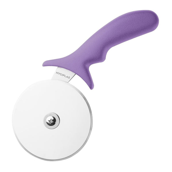 Hygiplas Pizza Wheel Purple Allergens - 4" FE284 - Whisk Hospitality - FE284