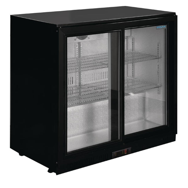 Polar G - Series Back Bar Cooler with 2 Sliding Doors 208Ltr GL003 - A - Whisk Hospitality - GL003-A