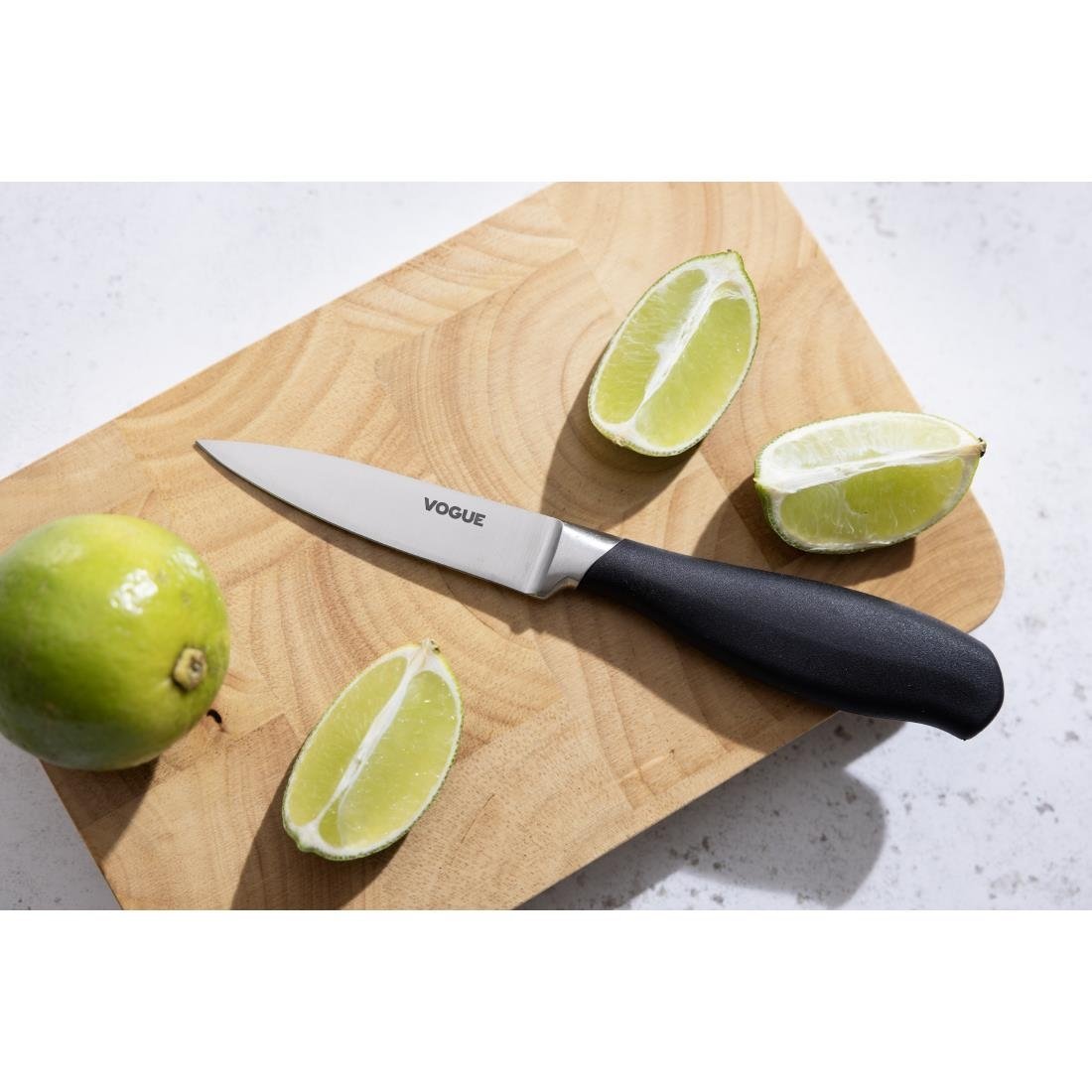 Vogue Soft Grip Paring Knife St/St - 90mm GD756 - Whisk Hospitality - GD756
