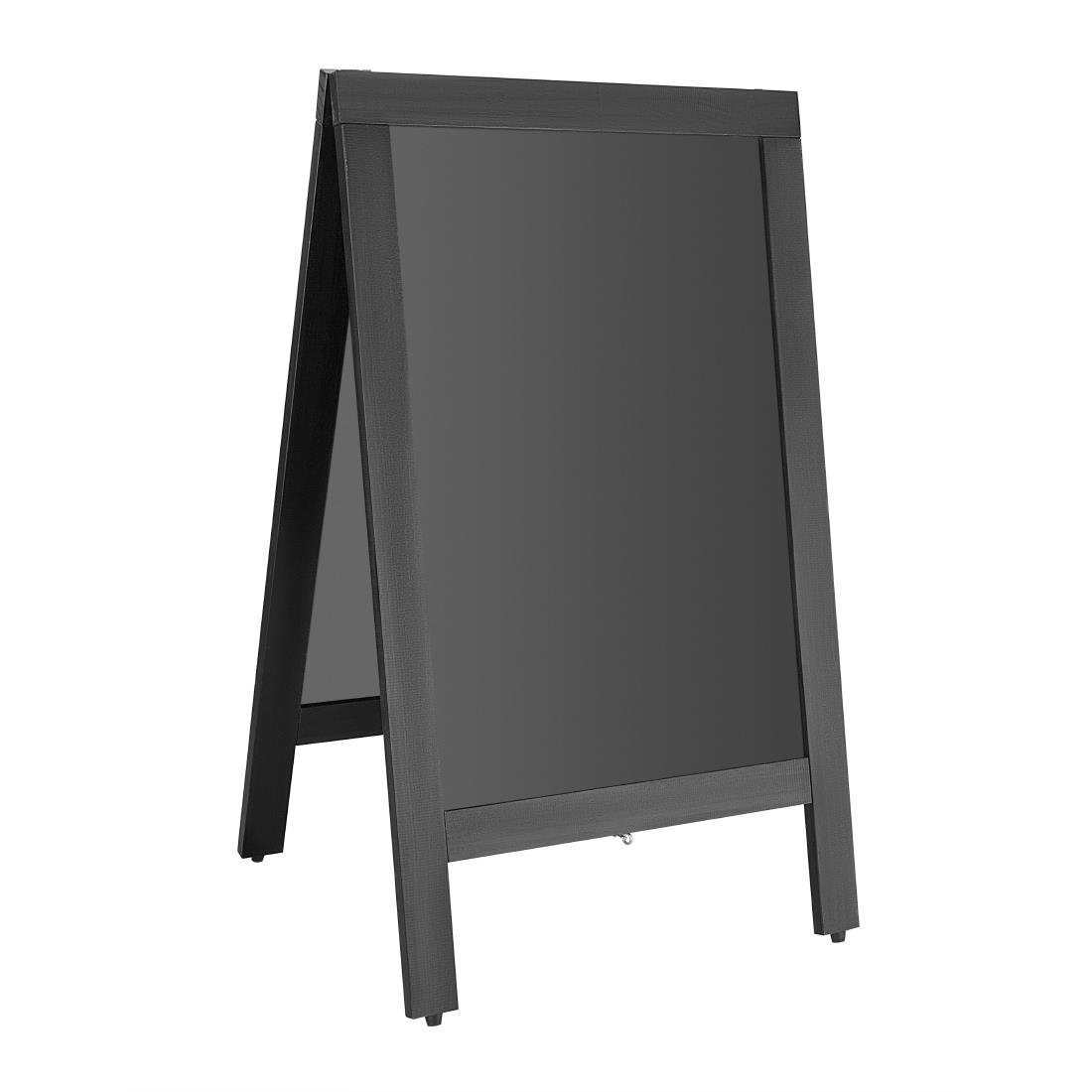 Olympia Pavement Board Black Wooden Frame - 500x850mm CU992 - Whisk Hospitality - CU992
