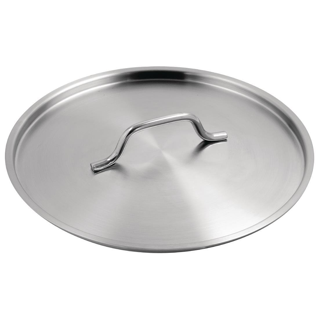 Vogue Lid St/St - 300mm 12" T134 - Whisk Hospitality - T134