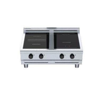 Waldorf 800 Series Inl8400R5F B 900Mm Electric Induction Cooktop Low Back Version Bench - Whisk Hospitality - INL8400R5F-B