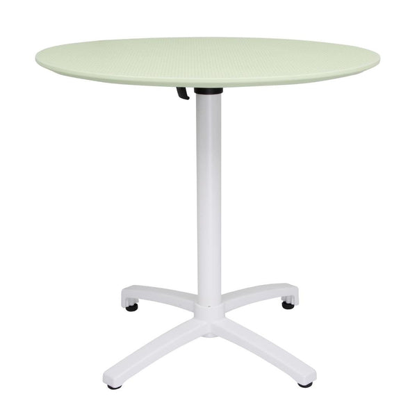 Bolero Folding PP Table Mint Green - 800mm FT623 - Whisk Hospitality - FT623