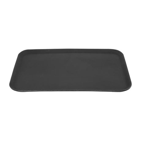 Olympia Kristallon Rectangular Tray Black Anti - Slip Fibreglass - 455x655mm HY139 - Whisk Hospitality - HY139