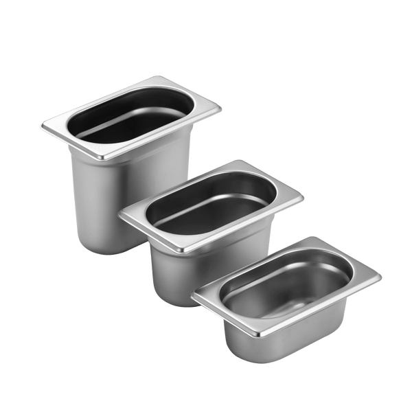 Anti Jam Gastronorme Pan - S/S - 1/9 / 100mm - Whisk Hospitality - 490623