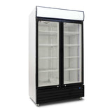 AG 1000L Double Door Upright Display Fridge - Glass Door CU1000TNG - Whisk Hospitality - CU1000TNG