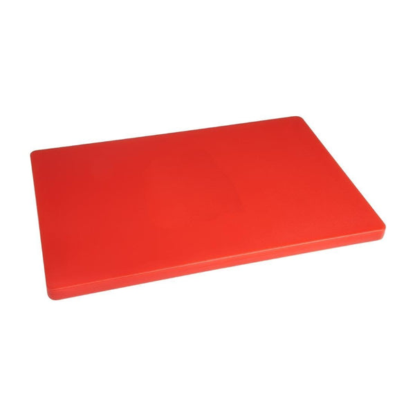 Hygiplas Extra Thick Low Density Chopping Board Red - 450x300x20mm DM004 - Whisk Hospitality - DM004