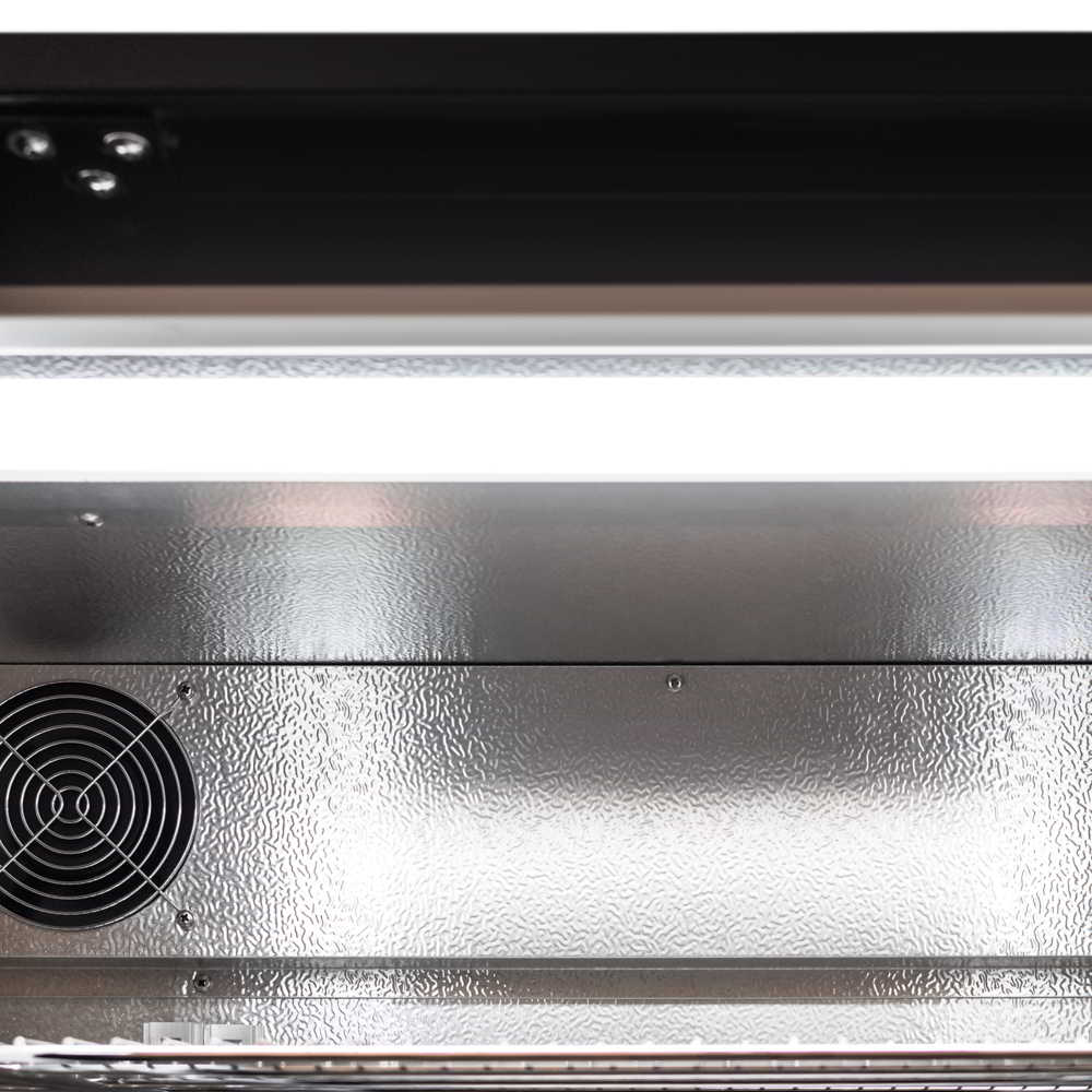 AG Twin Sliding Door Bar Fridge - Black Body & Doors BEER2 - SD - Whisk Hospitality - BEER2-SD