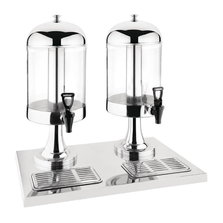 Deluxe Juice Dispenser Double Head St/St J184 - Whisk Hospitality - J184