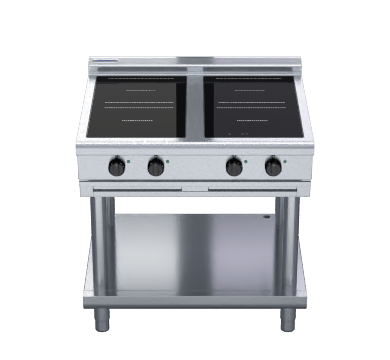 Waldorf 800 Series Inl8400R5 Ls 900Mm Electric Induction Cooktop Low Back Version Leg Stand - Whisk Hospitality - INL8400R5-LS