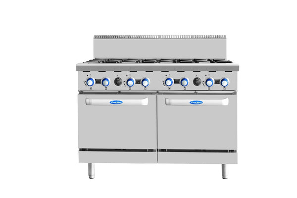 Cookrite 8 BURNERS WITH OVEN NG AT80G8B - O - NG - Whisk Hospitality - AT80G8B-O-NG