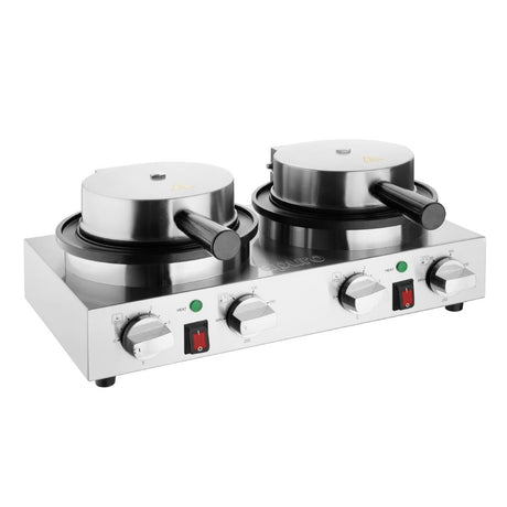 Apuro Double Round Waffle Maker CJ533-A - Whisk Hospitality - CJ533-A