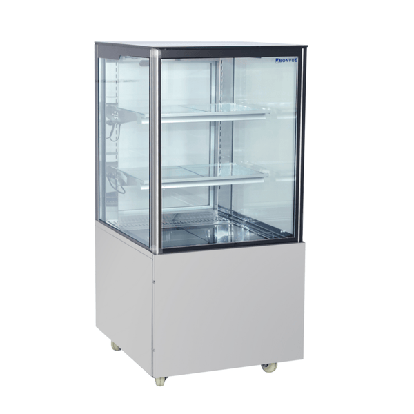 Bonvue Deluxe 600mm Square Glass Cake Display Cabinet SC060FA-2XB - Whisk Hospitality - SC060FA-2XB