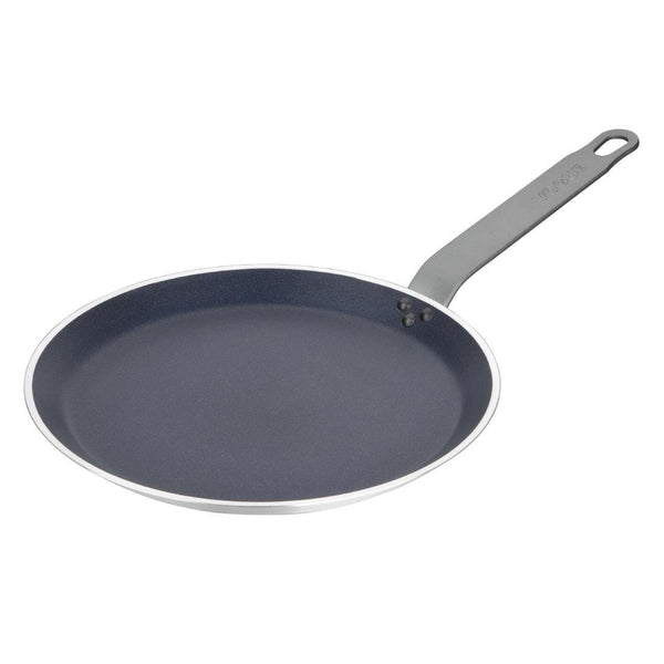 Vogue Crepe Pan Aluminium Non - stick Teflon Platinum Plus - 260x20mm HT987 - Whisk Hospitality - HT987