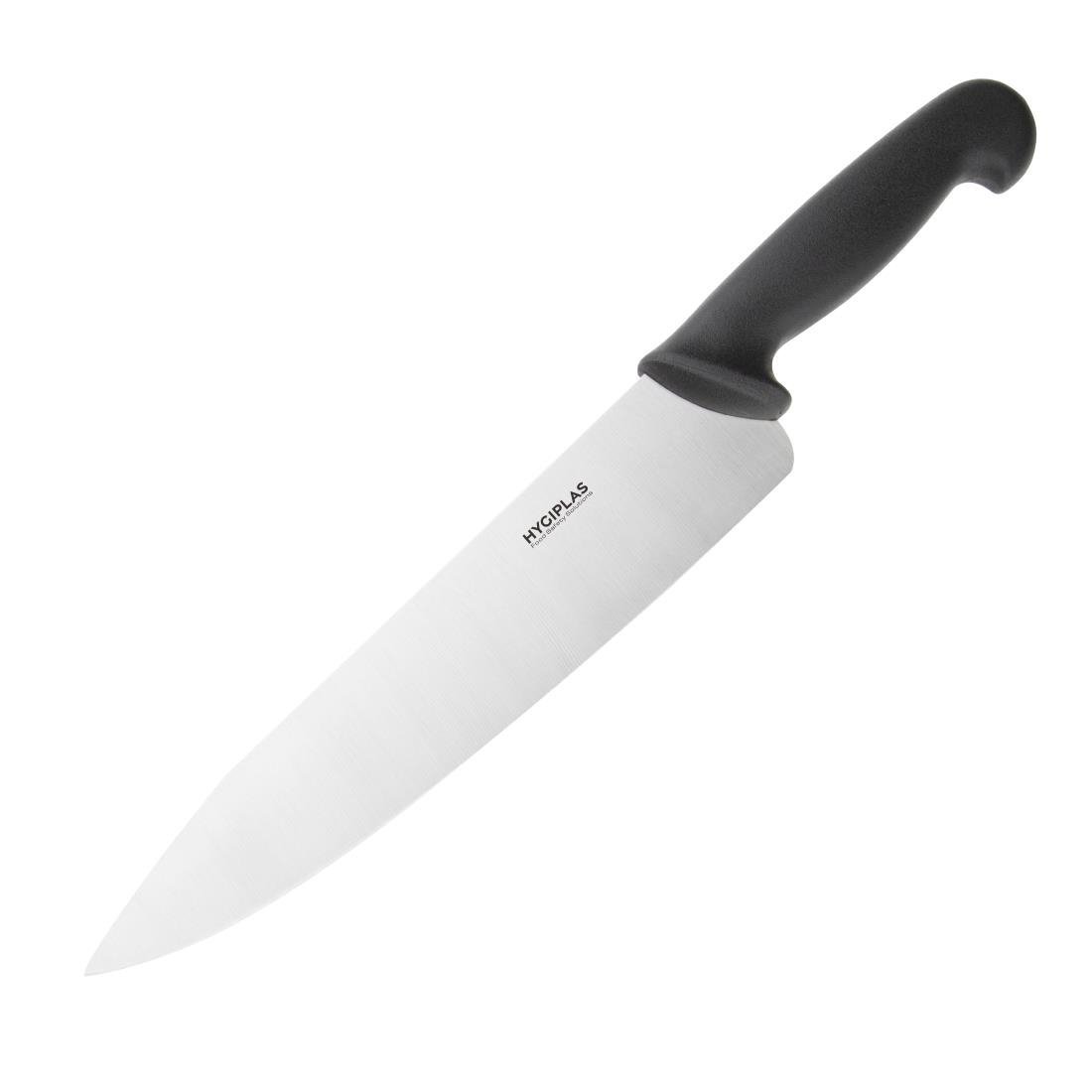 Hygiplas Cooks Knife Black - 254mm C264 - Whisk Hospitality - C264
