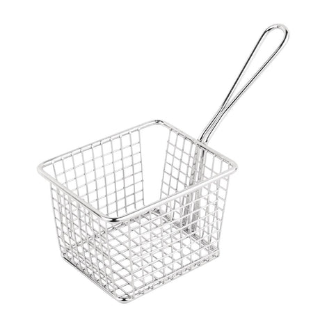 Olympia Square Presentation Basket St/St Large - 80(H)x120(W)x100mmD GG867 - Whisk Hospitality - GG867
