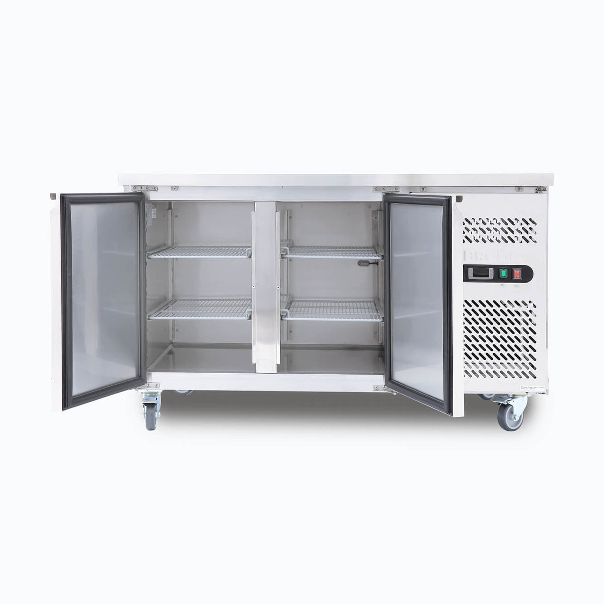 Bromic Under Bench Fridge - 282L - 2 Doors - Stainless Steel - Whisk Hospitality - UBC1360SD-NR