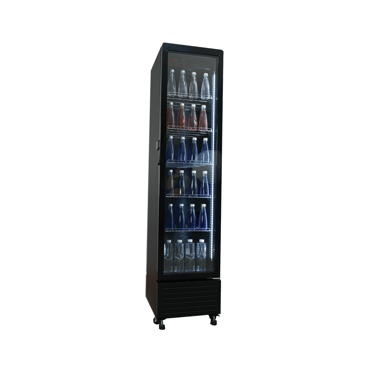 Exquisite One Glass Doors Upright Display Refrigerators – Black - DC230 - Whisk Hospitality - 