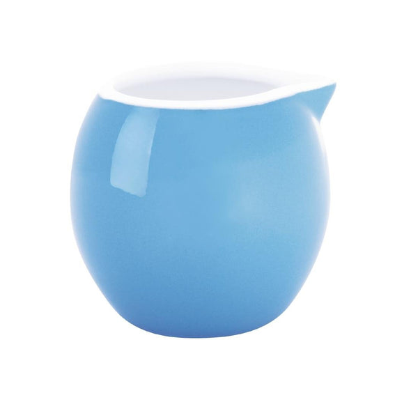 Olympia Cafe Milk Jug Blue - 70ml (Box 6) HC401 - Whisk Hospitality - HC401