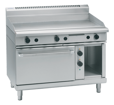 Waldorf 800 Series Gp8121Ge 1200Mm Gas Griddle Electric Static Oven Range - Whisk Hospitality - GP8121GE