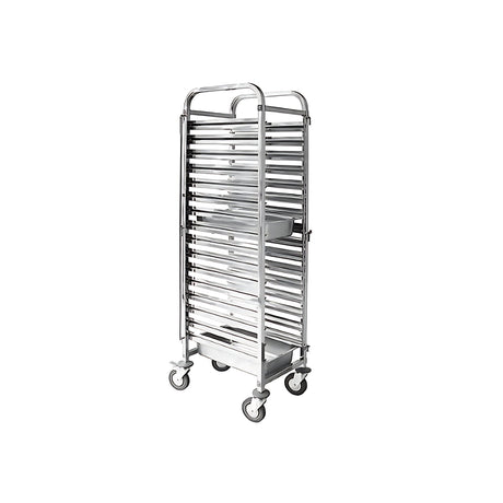 2 in 1 Baking Tray Trolley & GN Pan Trolley - 18 Tiers - 1/1 GN pan - 470mm*620mm*1800mm - Whisk Hospitality - 404091