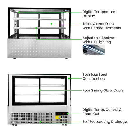 Bonvue Chilled Food Display - SG150FA - 2XB - Whisk Hospitality - SG150FA-2XB