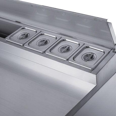 Exquisite Saladette Food Preparation Fridge – Static - STC250 - Whisk Hospitality - 