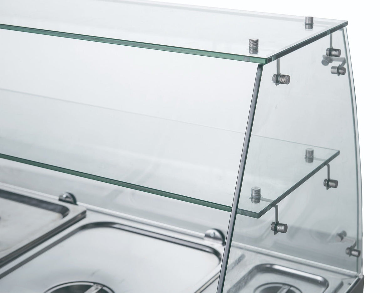 FED - X Two Door Salad Prep Fridge with Glass Top - XS900GC - Whisk Hospitality - XS900GC