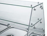FED - X Two Door Salad Prep Fridge with Glass Top - XS900GC - Whisk Hospitality - XS900GC