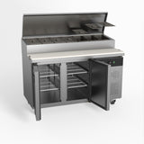 AG 2 Door Saladette Fridge €“ Fits 7 x 1/3 GN Trays SH2000 - 700 - Whisk Hospitality - SH2000-700