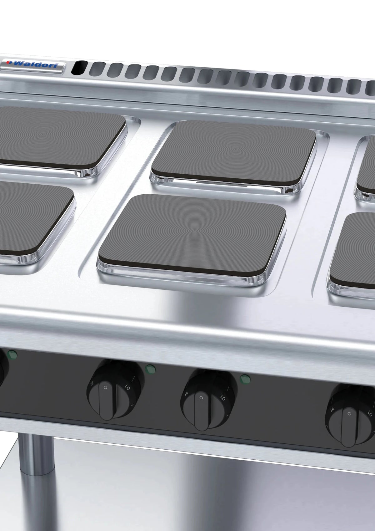 Waldorf Bold Rnlb8600Se Ls 900Mm Electric Cooktop Sealed Hobs Low Back Version Leg Stand - Whisk Hospitality - RNLB8600SE-LS