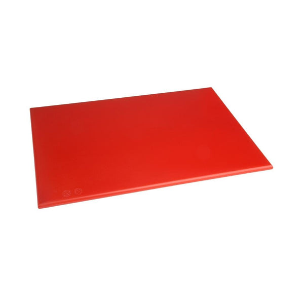 Hygiplas Antibacterial High Density Chopping Board Red - 455x305x12mm F155 - Whisk Hospitality - F155