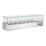 Polar G - Series Countertop Prep Fridge 5x GN 1/3 & 1x GN 1/2 GD876 - A - Whisk Hospitality - GD876-A