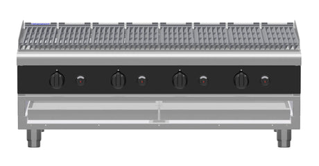 Waldorf Bold Chlb8120G B 1200Mm Gas Chargrill Low Back Version Bench Model - Whisk Hospitality - CHLB8120G-B