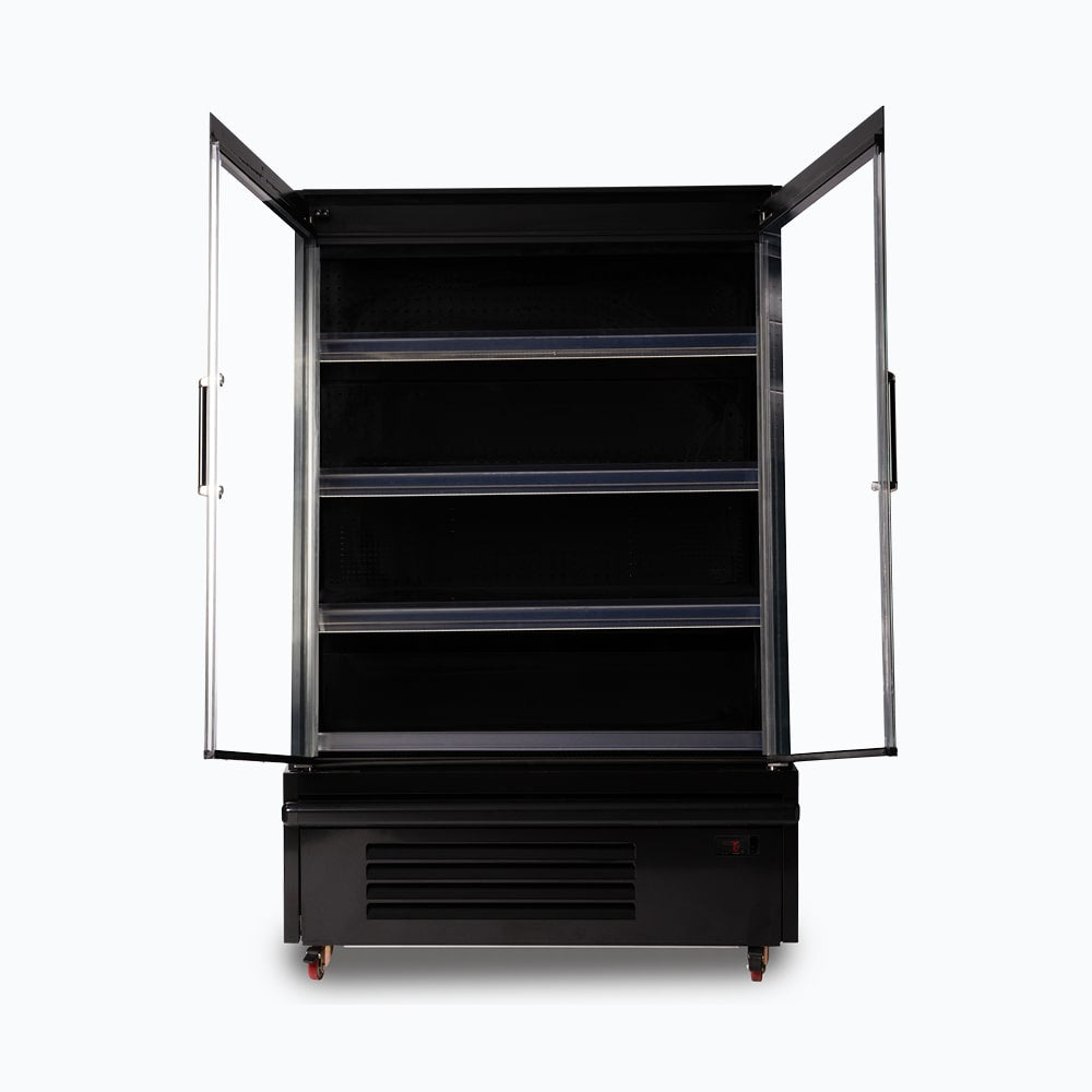 Bromic Semi Vertical Display Fridge - 938mm - 2 Doors - Hinged - Whisk Hospitality - SVM1000HD-NR