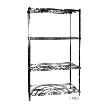 B24/24 Four Tier Shelving - 610 mm deep x 1880 high x 610 width - Whisk Hospitality - B24/24