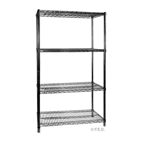 B24/24 Four Tier Shelving - 610 mm deep x 1880 high x 610 width - Whisk Hospitality - B24/24